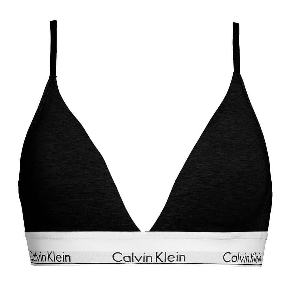 Calvin Klein Modern Cotton Black Triangle Bra | Jarrold, Norwich