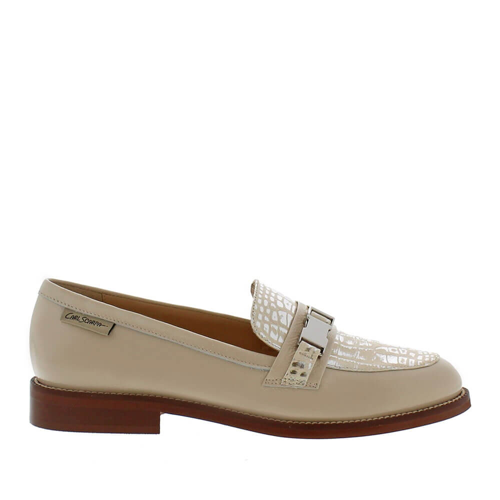 beige patent leather shoes