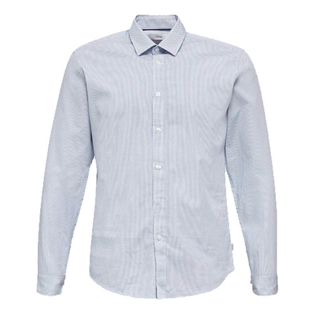 Esprit Pastel Blue Textured Cotton Shirt | Jarrold, Norwich
