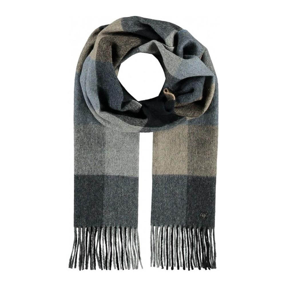 Fraas Wool-Cashmere Blend Checked Pattern Scarf | Jarrold, Norwich