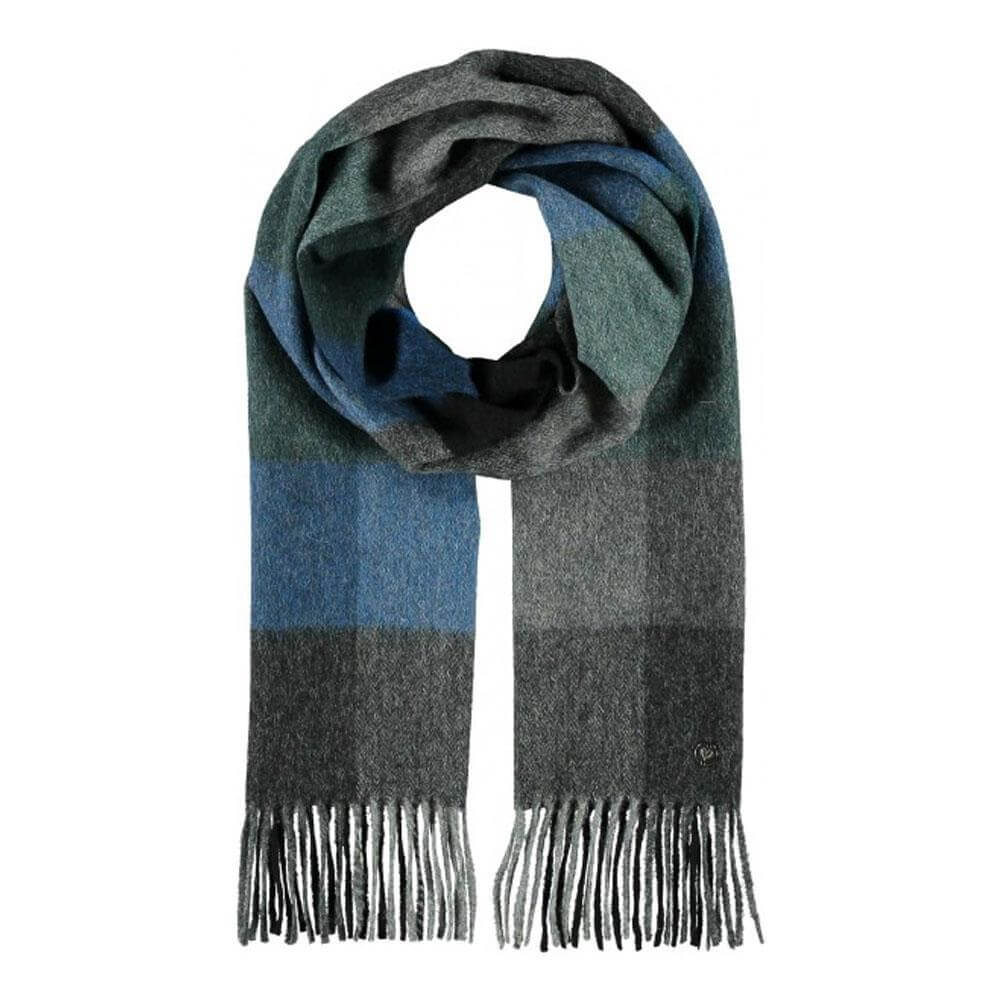 Fraas Wool-Cashmere Blend Checked Pattern Scarf | Jarrold, Norwich