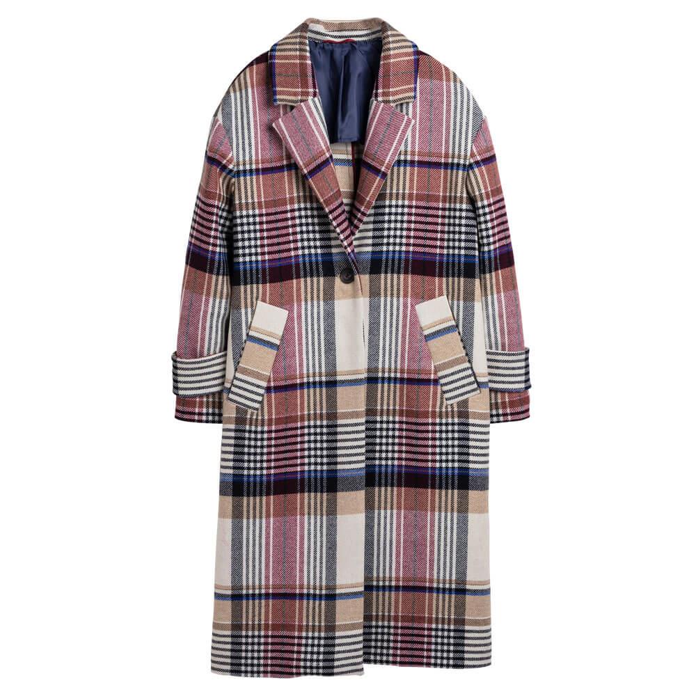 GANT Checked Wool Blend Overcoat | Jarrold, Norwich
