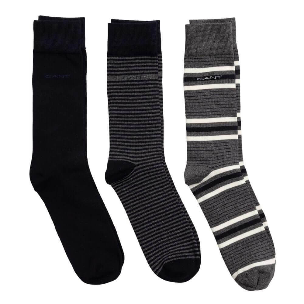 GANT 3-Pack Mixed Striped Socks | Jarrold, Norwich