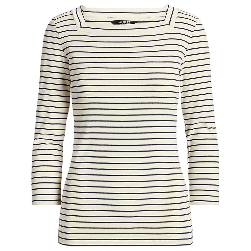 Lauren Ralph Lauren Striped Stretch Cotton T-Shirt | Jarrold, Norwich