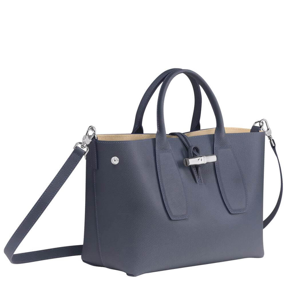 Longchamp Roseau Blue Top Handle Bag M | Jarrold, Norwich