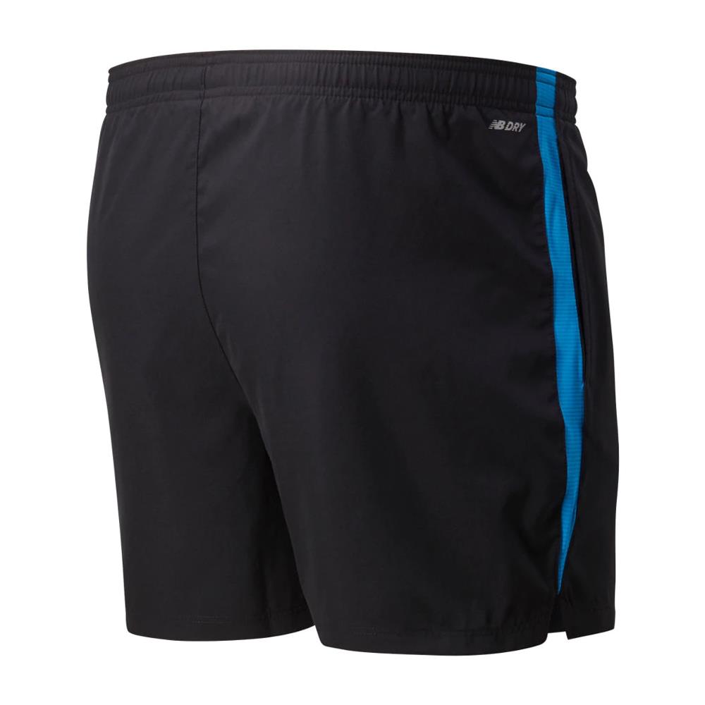 New Balance Men's Accelerate 5 Inch Shorts - Black/Blue | Jarrold, Norwich