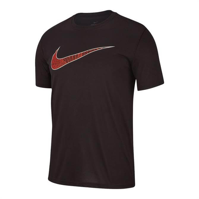 Nike Men's Red Swoosh Training T-Shirt | Jarrold, Norwich