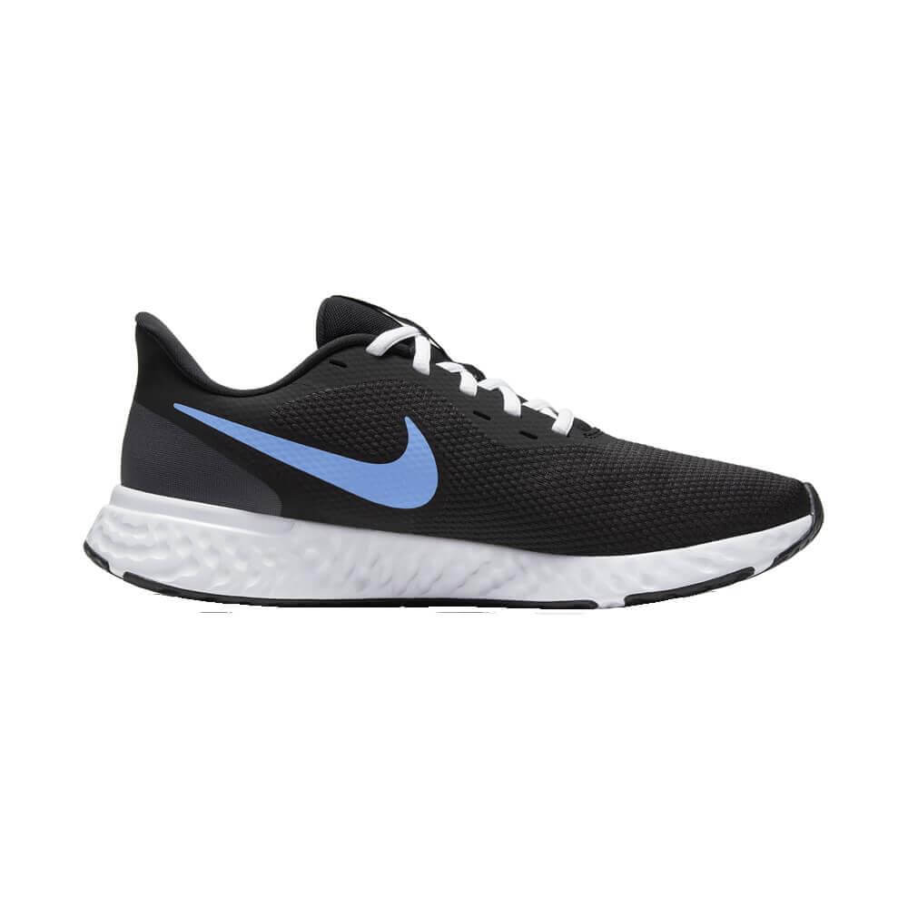 Nike Revolution 5 Men's Running Shoe - Black/Blue | Jarrold, Norwich