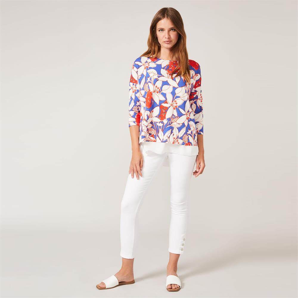 Phase Eight Mera Floral Double Layer Top | Jarrold, Norwich
