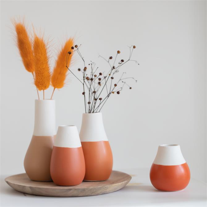Rader Mini Pastel Earth Tones Vases - Set of 4 | Jarrold, Norwich