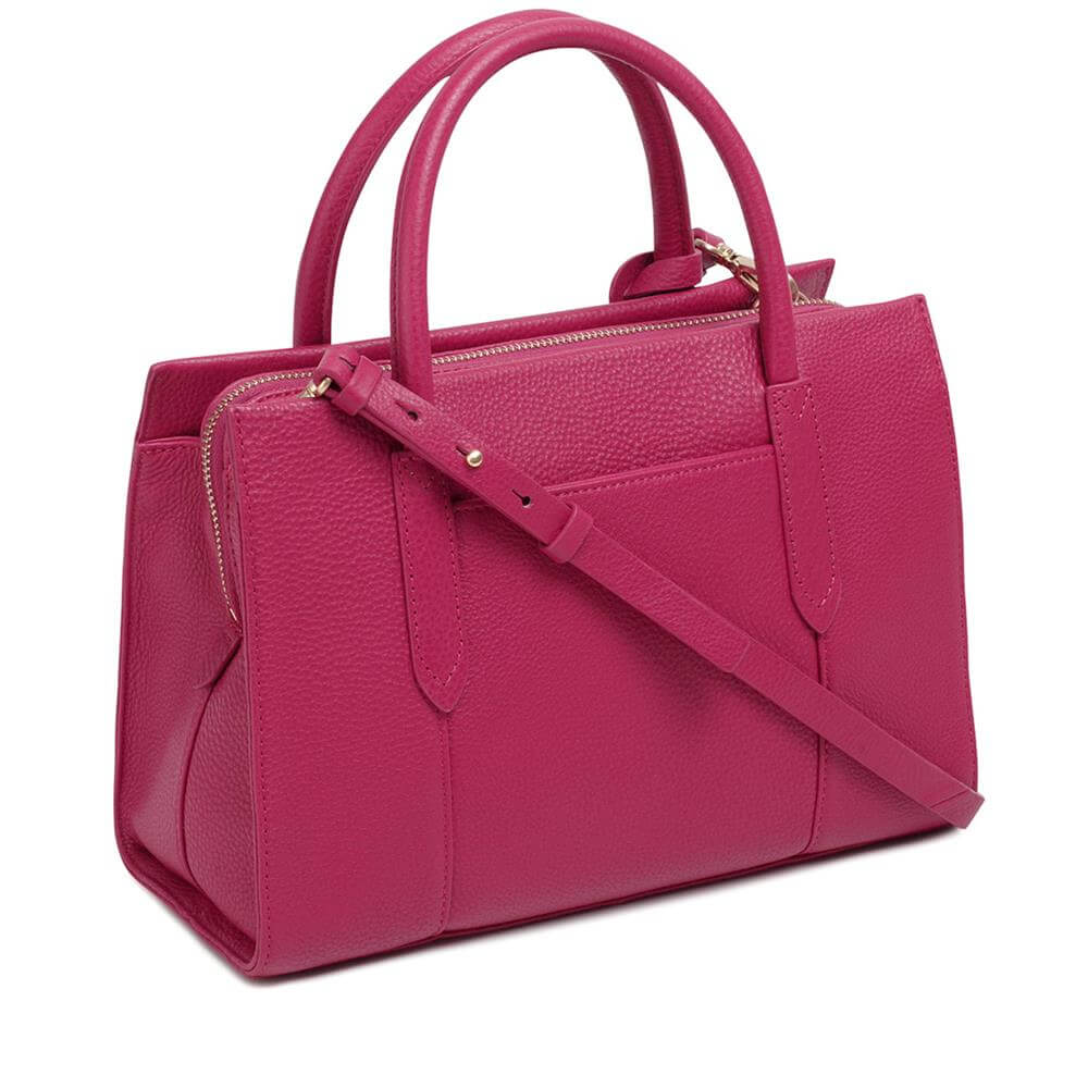 Radley Arlington Court Raspberry Pink Medium Zip-Top Multiway Bag ...