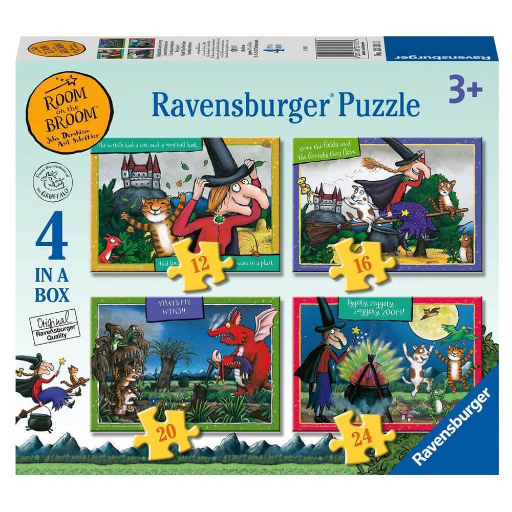 Ravensburger Room on the Broom - 4 in a Box Puzzle | Jarrold, Norwich