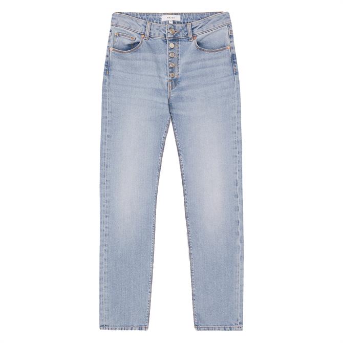 REISS BAILEY Pale Blue Mid Rise Slim Cropped Jeans | Jarrold, Norwich