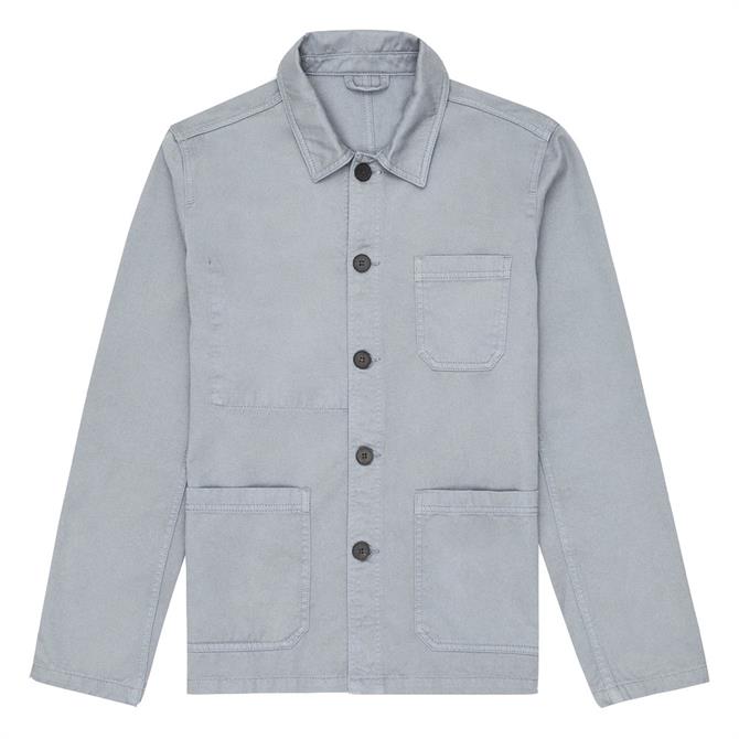 REISS CONLEY Soft Blue Casual Worker Jacket | Jarrold, Norwich