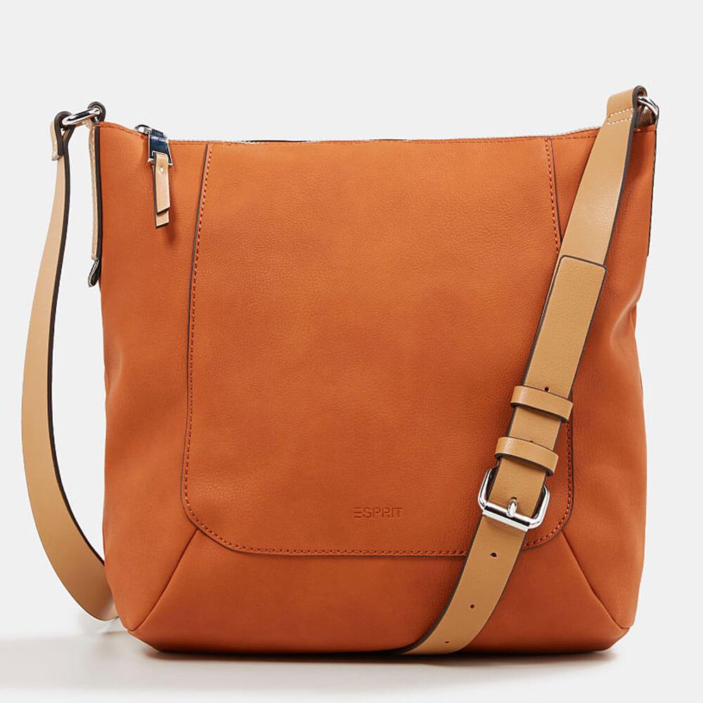 Esprit Faux Leather Burnt Orange Shoulder Bag | Jarrold, Norwich