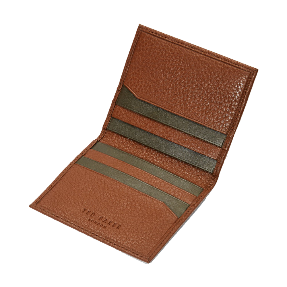 Ted Baker Steemer Leather Bifold Cardholder - Tan | Jarrold, Norwich