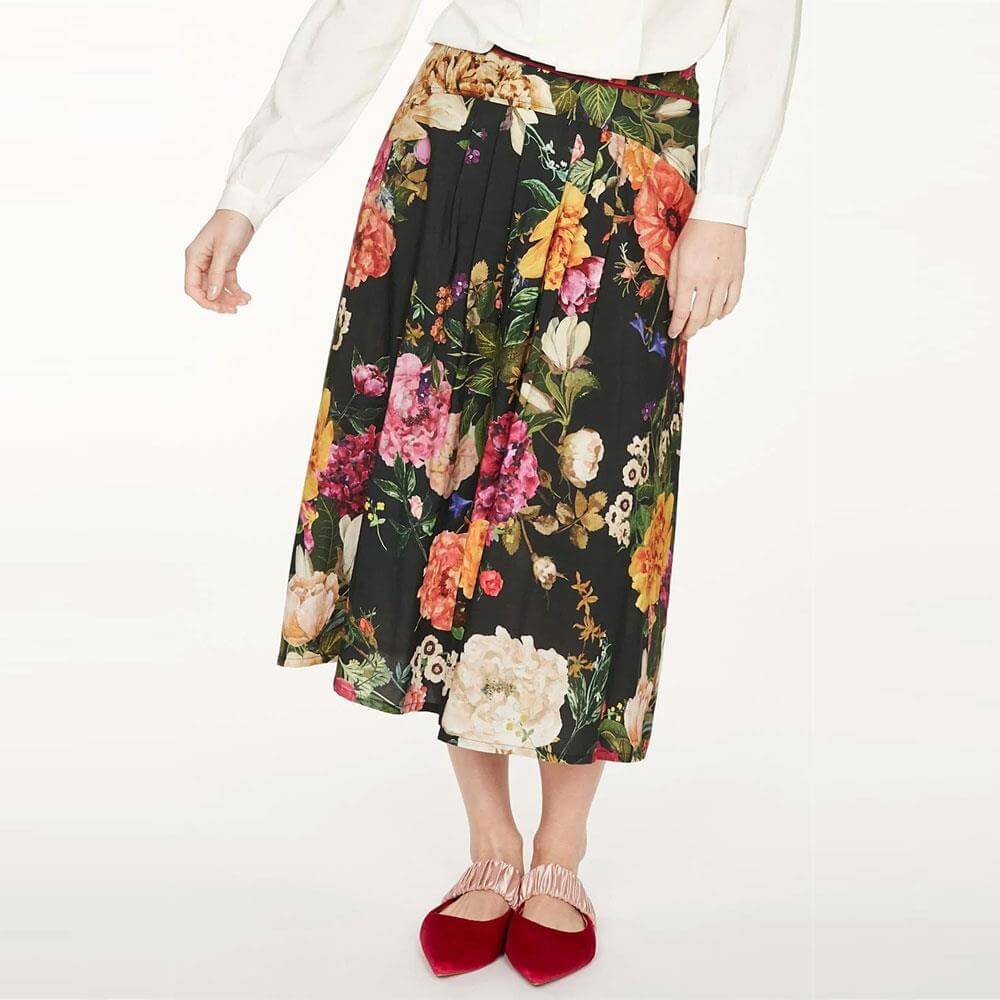 Thought Ada Floral Printed Full Skirt | Jarrold, Norwich