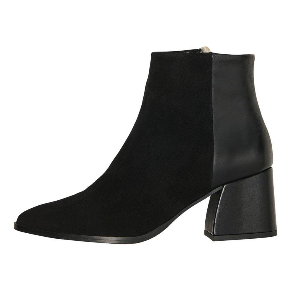 Vero Moda Nola Contrast Leather Ankle Boots | Jarrold, Norwich