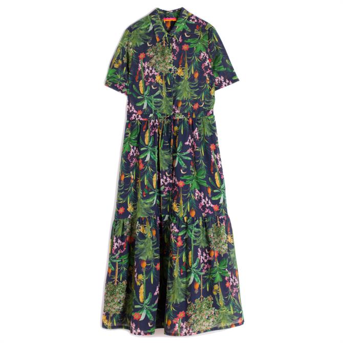 Vilagallo Eveline Jungle Print Midi Shirt Dress | Jarrold, Norwich