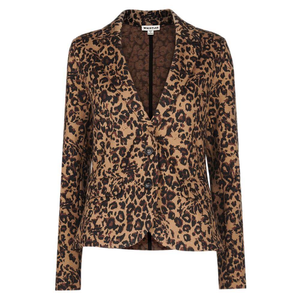 Whistlrs Leopard Print Animal Jacquard Jacket | Jarrold, Norwich