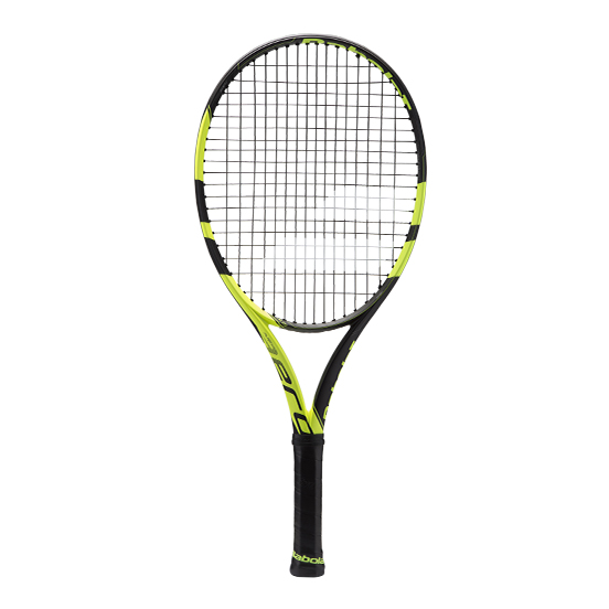 Babolat Junior Pure Aero 25 Tennis Racket - GRIP 0, BLACK/YELLOW