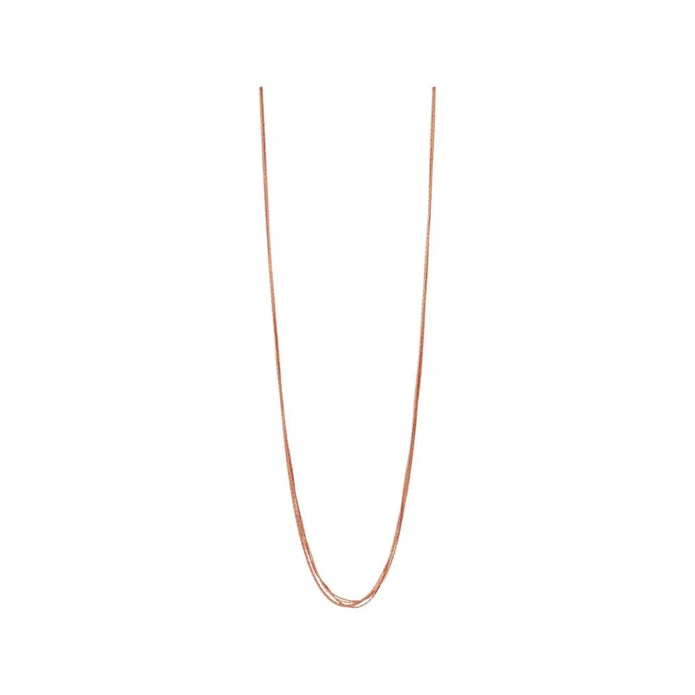 Links Of London Essentials Silk 18kt Rose Gold Vermeil 5 Row Necklace 80cm Jarrold Norwich