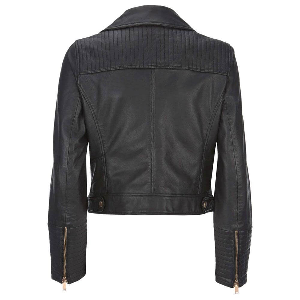 Mint Velvet Stitched Leather Biker Jacket | Jarrold, Norwich