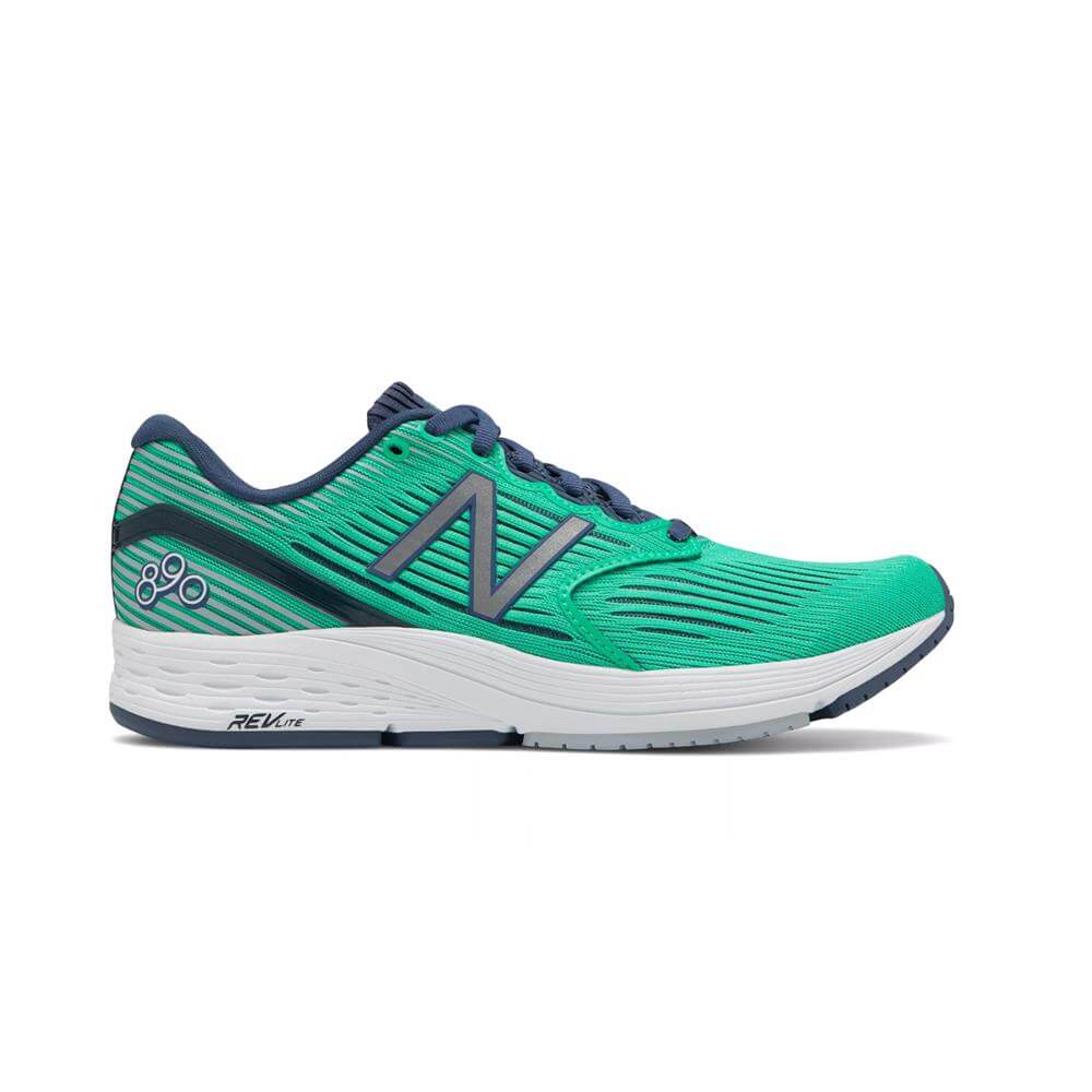 New Balance Women's REVlite 890v6 Running Shoes - Neon Emerald ...