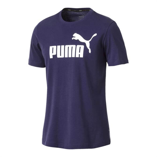 Puma Men’s Essentials Short Sleeve T-Shirt- Peacoat | Jarrold, Norwich