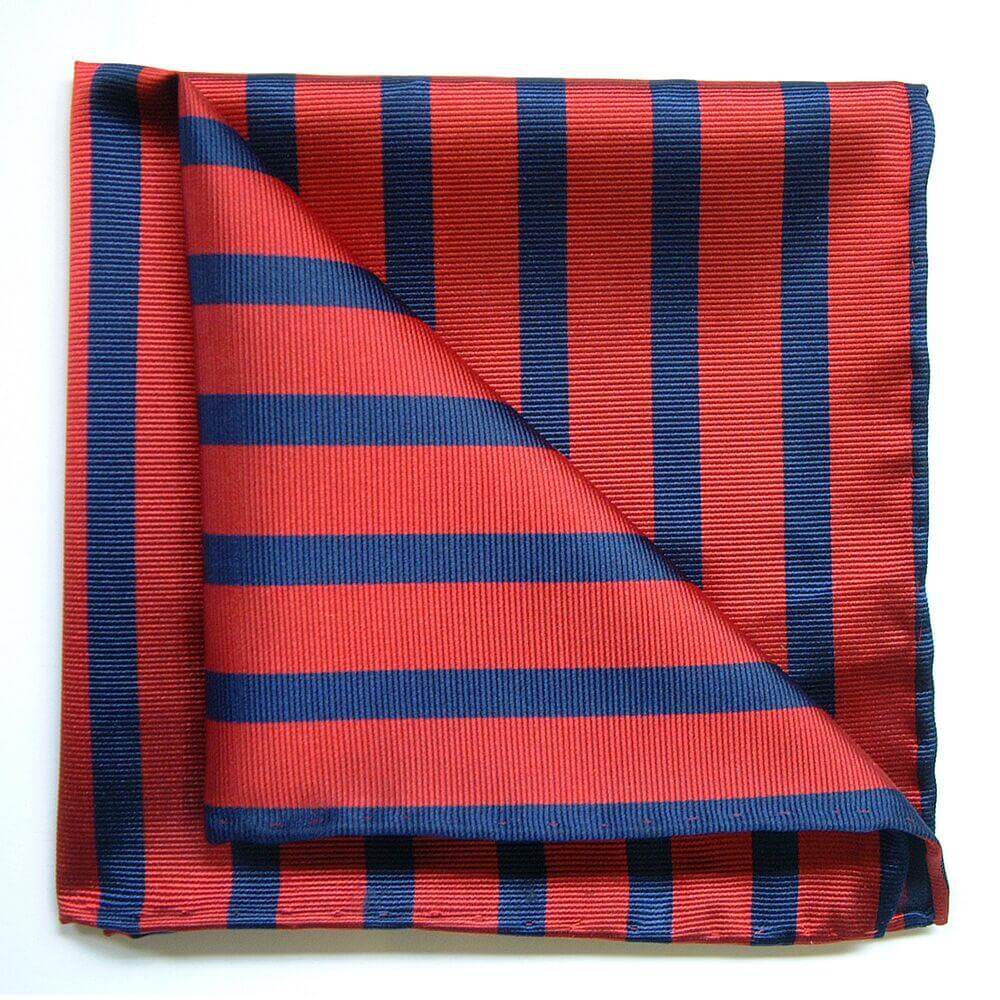 Tyler & Tyler Bold Stripe Silk Pocket Square | Jarrold, Norwich